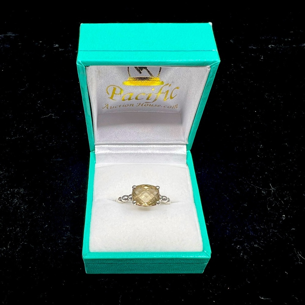 New collection! Citrine ring size 7 antique silver